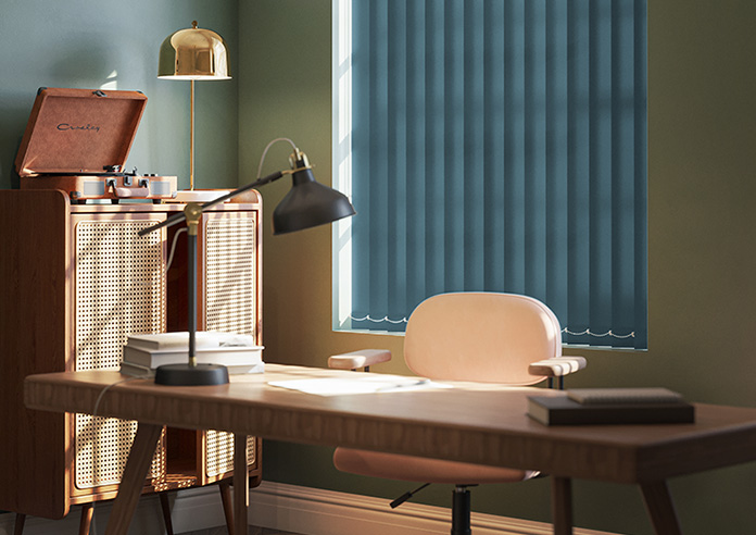 Roma, Teal - Vertical Blind - Image 5